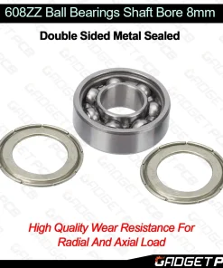 608ZZ Deep Groove Ball Bearings 608 ZZ 7 x 22 x 8mm Bearing Steel Bore 8mm diameter 7 608zz deep groove ball bearings 3