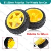 67mm Robotics Wheels Smart Car Tire 67x25mm 5.3mm