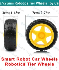 67mm Robotics Wheels Smart Car Tire 67x25mm 5.3mm Shaft Hole For Smart Robot Car DC 3V 6V TT Gear 6 67mm Robotics Wheels Smart Car Tire 67x25mm 5.3mm