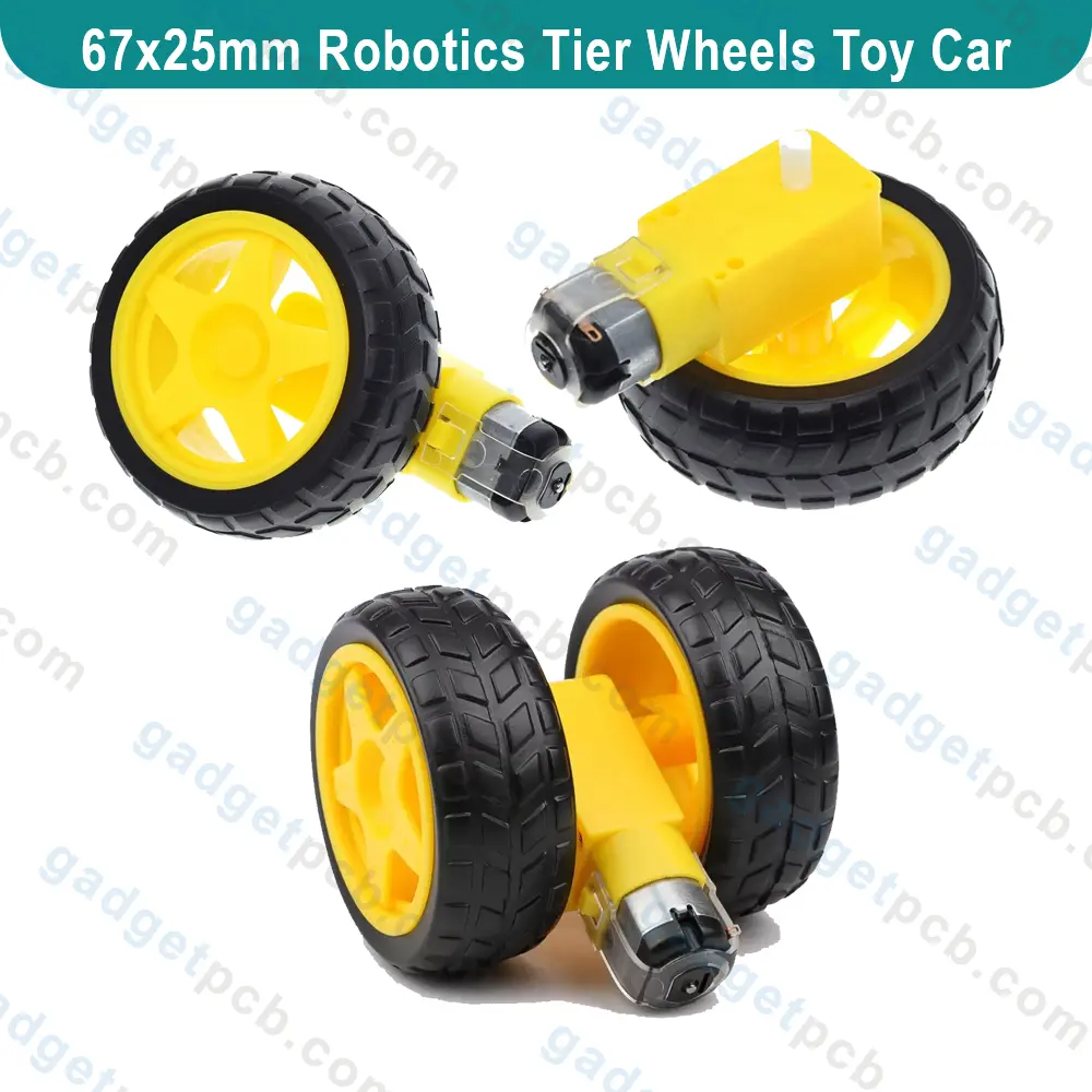 67mm Robotics Wheels Smart Car Tire 67x25mm 5.3mm Shaft Hole For Smart Robot Car DC 3V 6V TT Gear 4 67mm Robotics Wheels Smart Car Tire 67x25mm 5.3mm