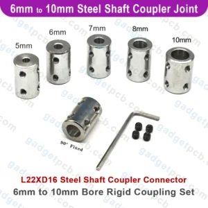 6mm to 10mm bore rigid coupling set screw 2