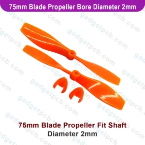 75mm propeller blade fan for 180 motor fan 3