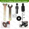775 Motor Drill Machine M10 Shank Adapter Arbor Mandrel Chuck