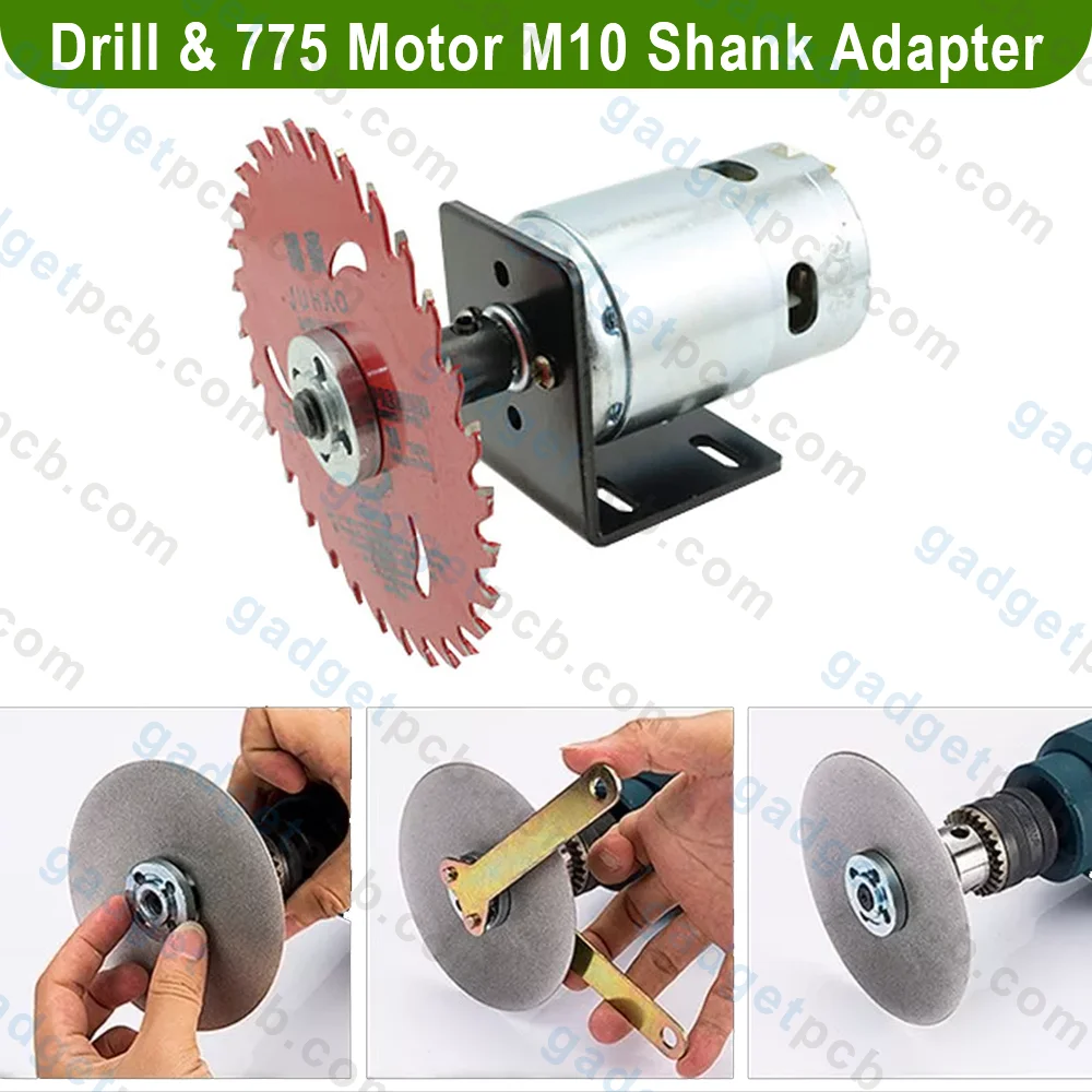 775 Motor Drill Machine M10 Shank Adapter Arbor Mandrel Chuck Core Drill Adapter Durable 10mm 4 775 Motor Drill Machine M10 Shank Adapter Arbor Mandrel Chuck