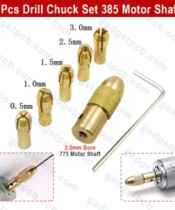 7Pcs Mini Drills Chucks Set 385 Motor Shaft Drill Chucks