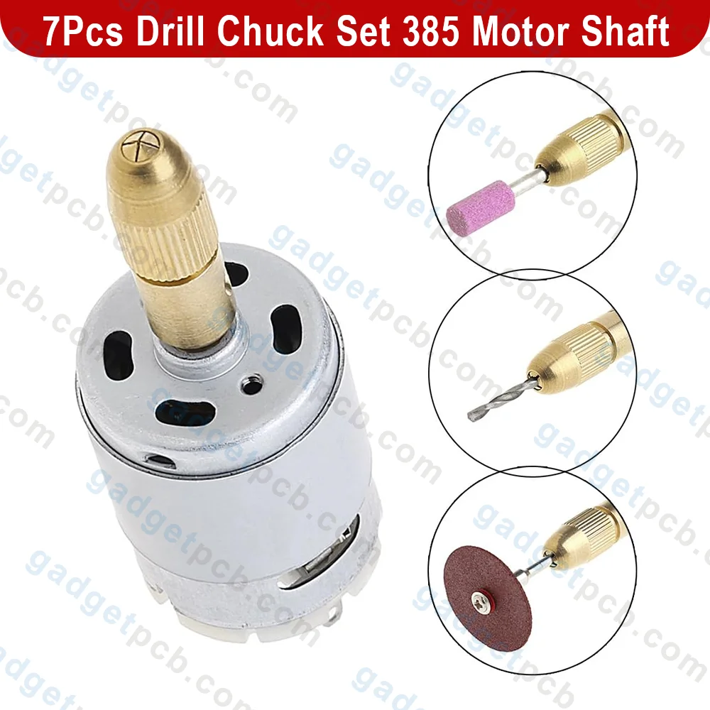 7Pcs Mini Drills Chucks Set 385 Motor Shaft Drill Chucks Adapter 2.3mm Bore Drill Chuck Tools 4 7Pcs Mini Drills Chucks Set 385 Motor Shaft Drill Chucks Adapter 2.3mm Bore Drill Chuck Tools - Image 4
