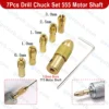 7Pcs Mini Drills Chucks Set 555 Motor Shaft Drill Chucks