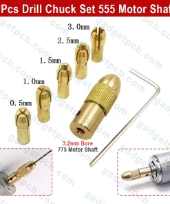 7Pcs Mini Drills Chucks Set 555 Motor Shaft Drill Chucks