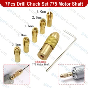 7Pcs Mini Drills Chucks Set 775 Motor Shaft Drill Chucks