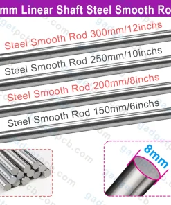 8mm Linear Rail Shaft Length 150mm To 300mm Smooth Rod