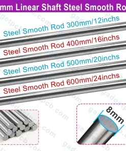 8mm Linear Rail Shaft Length 300mm To 600mm Smooth Rod