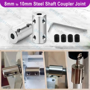 8mm to 10mm Bore Rigid Coupling Set Screw L22XD16 Steel Shaft Coupler Connector Motor Accessories - Image 4