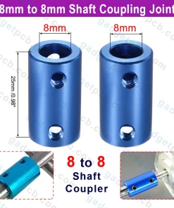 8mm to 8mm Shaft Coupling Joint Connector