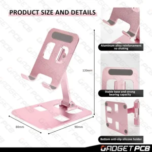 Aluminium Alloy Foldable Mobile Phone Stand