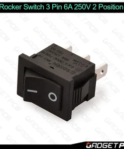 BLACK Rocker Switch 3 Pin 6A 250V 2 Positions SPDT ON OFF Boat Rocker Switches Power Rocker Switches Electronic Projects 6 BLACK Rocker Switch 3 Pin 6A 250V 2 Positions