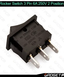 BLACK Rocker Switch 3 Pin 6A 250V 2 Positions SPDT ON OFF Boat Rocker Switches Power Rocker Switches Electronic Projects 7 BLACK Rocker Switch 3 Pin 6A 250V 2 Positions