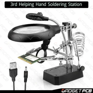 MG16129 3rd Helping Hand Magnifier Soldering Station