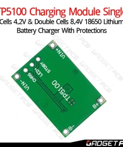 Alternative view of TP5100 Charging Module Single Cells 4.2V & Double Cells 8.4V 18650 Lithium With Protections TP5100 3.7V 2A Batteries Management System