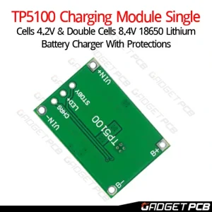 Alternative view of TP5100 Charging Module Single Cells 4.2V & Double Cells 8.4V 18650 Lithium With Protections TP5100 3.7V 2A Batteries Management System