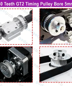 Aluminum 30 Teeth GT2 Timing Pulley Bore 5mm