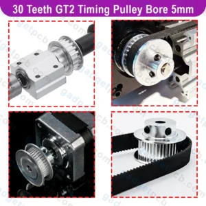 Aluminum 30 Teeth GT2 Timing Pulley Bore 5mm