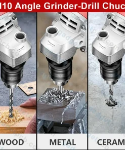 M10 Angle Grinder 1.5-10mm Electric Drill Chuck conversion head chuck grinder drill tool accessories 7 angle grinder 1 5 10mm electric drill chuck 4