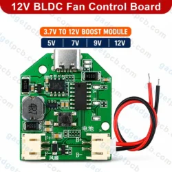 BLDC Fan Circuit 3.7V To 5V 7V 9V 12V Rechargeable Fan