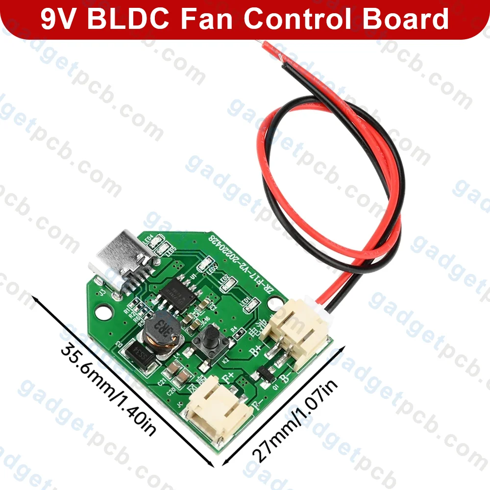 BLDC Fan Circuit 3.7V To 5V 7V 9V Rechargeable Fan Control Board Motor Speed Controller Boost Module 3 BLDC Fan Circuit 3.7V To 5V 7V 9V Rechargeable Fan Control Board Motor Speed Controller Boost Module - Image 3