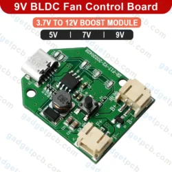 BLDC Fan Circuit 3.7V To 5V 7V 9V Rechargeable Fan