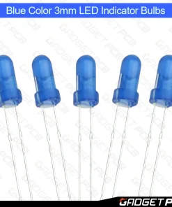 Alternative view of Blue Color 3mm LED Light 3mm Round LED Bulbs Light Emitting Diode 3mm Blue LED Bulb 3mm Blue LED For Indicator LED Bulbs