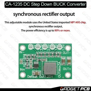 CA-1235 DC DC Step Down Buck Converter MP1495 Chip Output DC 1.25V 1.5V 1.8V 2.5V 3.3V 5V Adjustable Input DC 3A 5V-15V 6 ca 1235 dc dc step down buck converter 2