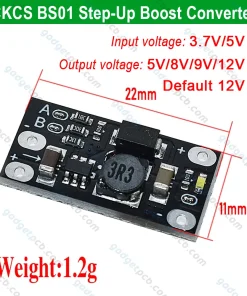 CKCS BS01 Multi-Function Mini Boost Converter 5V 8V 9V 12V Fixed Output