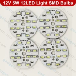 DC 12V 5W Round SMD LED Light Bulb Plate 12 LED Daylight White 48mm Aluminum Board For Solar DIY 7 DC 12V 5W Round SMD LED Light Bulb Plate 12 LED Daylight White 48mm Aluminum Board For Solar DIY - Image 4