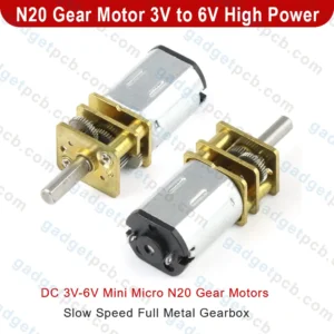 DC 3V-6V Mini Micro N20 Gear Motors High Torque Slow Speed Full Metal Gearbox DIY Robot Car Project - Image 3