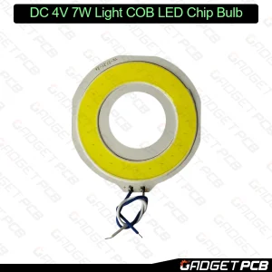 Alternative view of Round YX-57.2Y-24 White Color DC 4V 7W COB SMD LED Chip Bulbs COB Light COB LED Chip 3.7V 4.2V 7W Light Bulbs