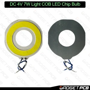Round YX-57.2Y-24 White Color DC 4V 7W COB SMD LED Chip Bulbs