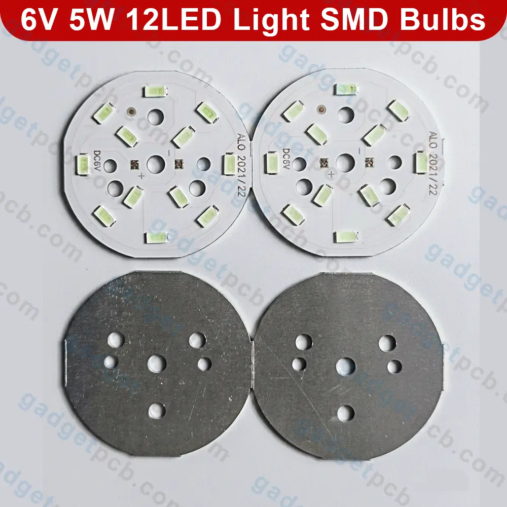 DC 6V 5W Round SMD LED Light Bulbs Plate 12 LED Daylight White 50mm Aluminum Board for Solar DIY 3 DC 6V 5W Round SMD LED Light Bulbs Plate 12 LED Daylight White 50mm Aluminum Board for Solar DIY - Image 3