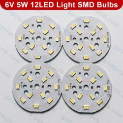 DC 6V 5W Round SMD LED Light Bulbs Plate 12 LED Daylight White 50mm Aluminum Board for Solar DIY 7 DC 6V 5W Round SMD LED Light Bulbs Plate 12 LED Daylight White 50mm Aluminum Board for Solar DIY - Image 4