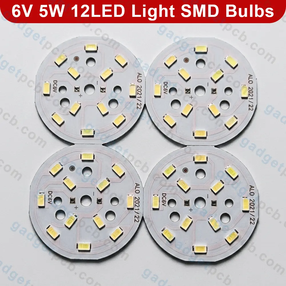 DC 6V 5W Round SMD LED Light Bulbs Plate 12 LED Daylight White 50mm Aluminum Board for Solar DIY 4 DC 6V 5W Round SMD LED Light Bulbs Plate 12 LED Daylight White 50mm Aluminum Board for Solar DIY - Image 4