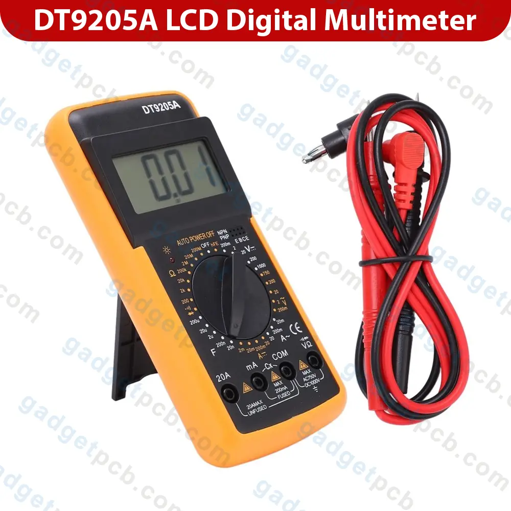 DT9205A Digital Multimeter AC DC Voltmeter Ohm Volt Amp Tester Resistance Capacitance Diode Tester 2 DT9205A Digital Multimeter AC DC Voltmeter Ohm Volt Amp Tester Resistance Capacitance Diode Tester - Image 2