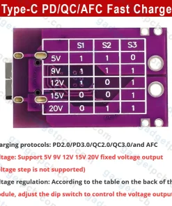 fast charge decoy trigger module support 5v 2