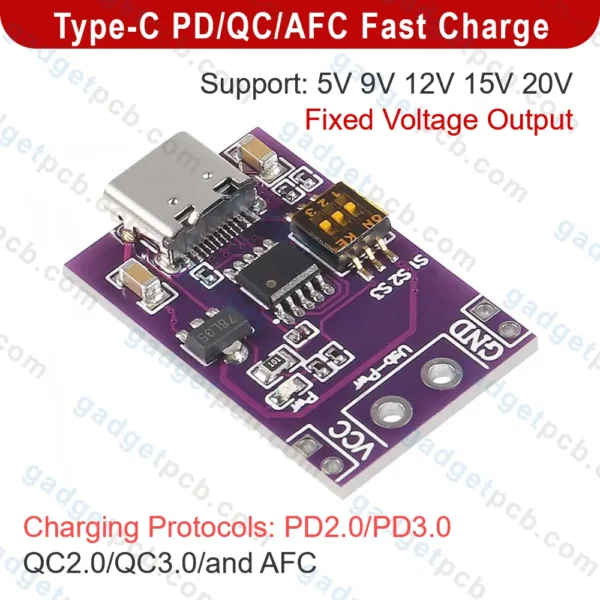 fast charge decoy trigger module support 5v