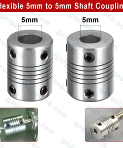 Aluminum D19L25 Flexible 5mm To 5mm Shaft Coupling Joint