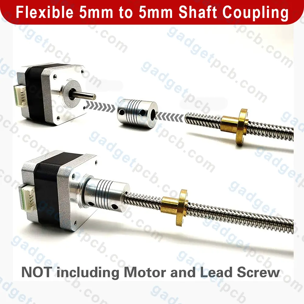 3mm To 6.35mm Aluminum Alloy Shaft Coupling Flexible Coupler Motor