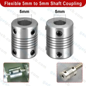 PCB Gear 2 Aluminum D19L25 Flexible 5mm To 5mm Shaft Coupling Joint