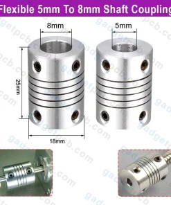 Aluminum Flexible 5mm To 8mm Shaft Coupling Joint