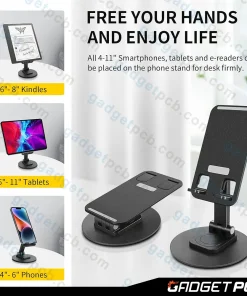 Alternative view of 360 Degree Folding Phone Holder for Rotating Mobile Phones Stand & Tablets and Smartphone Folding Bracket