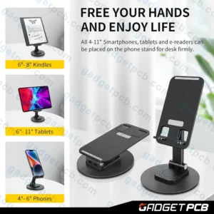 Alternative view of 360 Degree Folding Phone Holder for Rotating Mobile Phones Stand & Tablets and Smartphone Folding Bracket