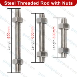 M5 Fully Threaded Rod with Nuts 300mm to 900mm Length 304 Stainless Steel 5mm Threaded Rod with Nuts 6 fully threaded rod with nuts 300mm 2