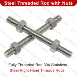 M5 Fully Threaded Rod with Nuts 300mm to 900mm Length 304 Stainless Steel 5mm Threaded Rod with Nuts 7 M5 Fully Threaded Rod with Nuts 300mm to 900mm Length